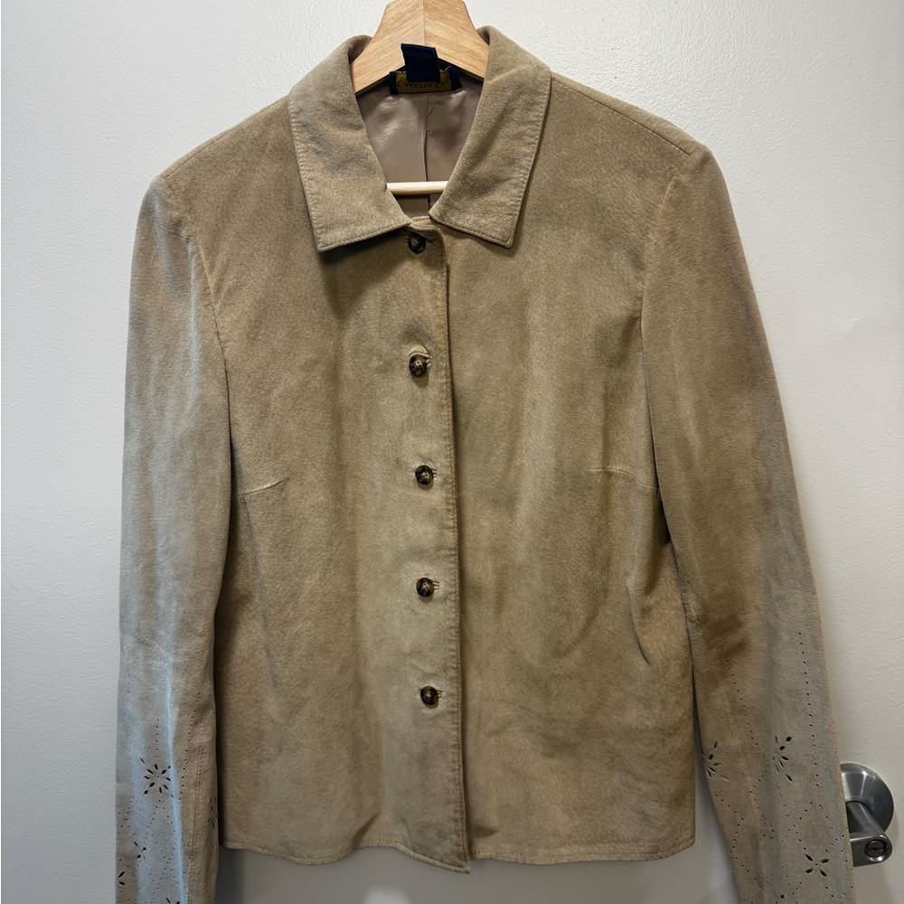 Charter Club Tan Suede Blazer